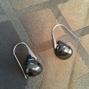 Swarovski black and silver earrings